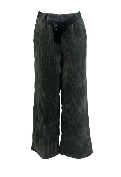 Pantalone costine velluto cintura