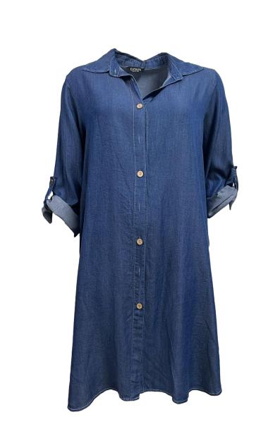 Camicione lungo tencel
