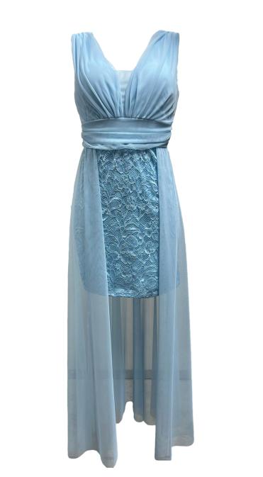 Abito tulle gonna pizzo