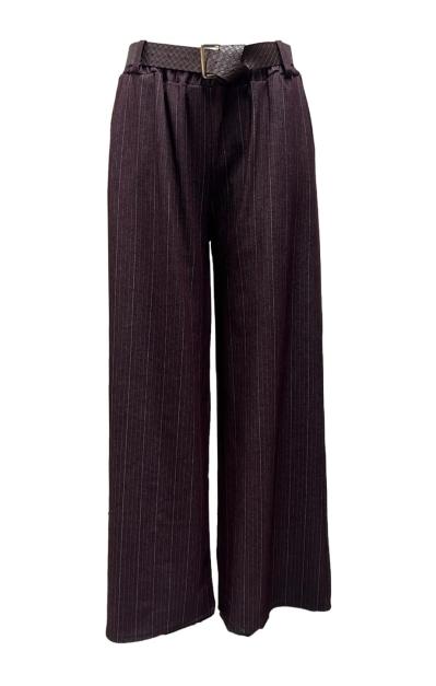 Pantalone palazzo gessato