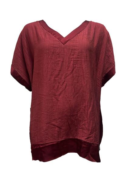 Maglia ampia scollo raso