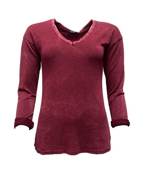 Maglia viscosa scollo punta