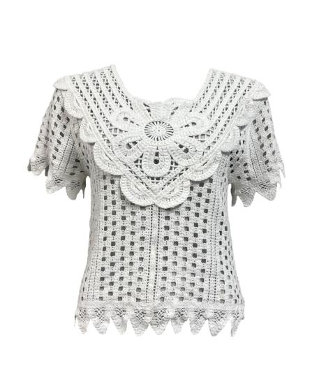 Maglia pizzo fiore