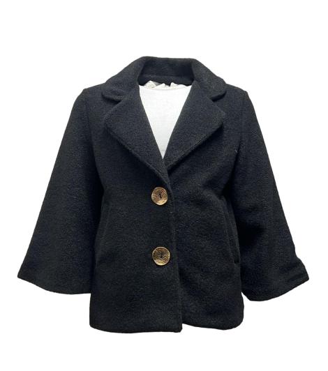 Cappottino lana bottoni
