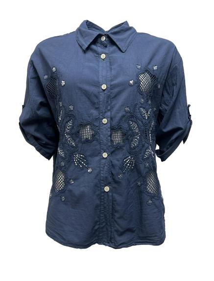 Camicia ricamo paillettes