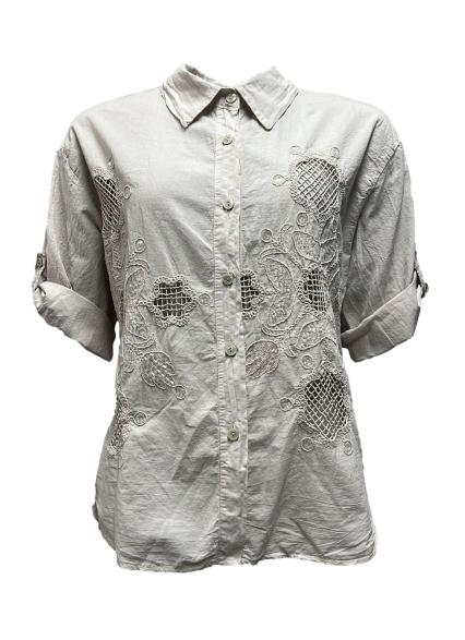 Camicia ricamo paillettes