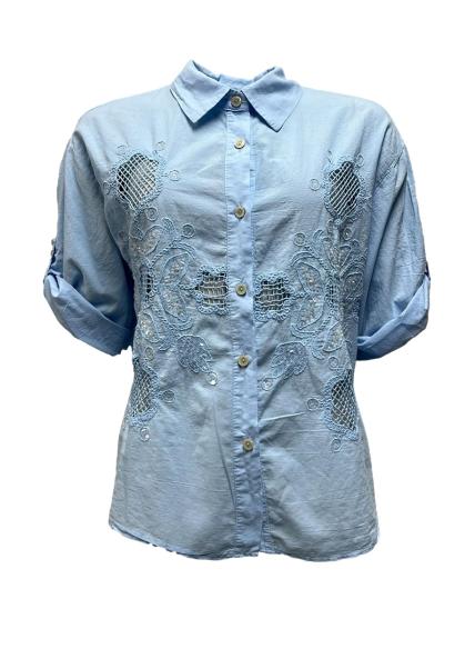 Camicia ricamo paillettes