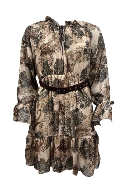 Abito corto organza st.