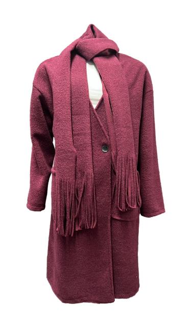 Cappotto sciarpone boucle