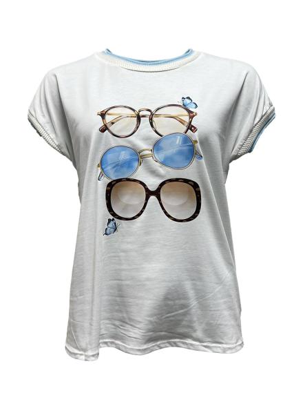 T-shirt occhiali