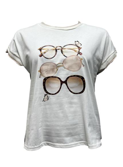 T-shirt occhiali