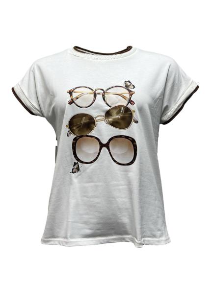 T-shirt occhiali