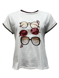 T-shirt occhiali