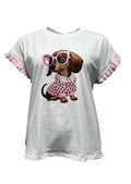 T-shirt passamaneria cane