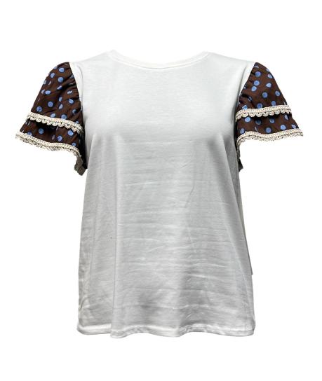 T-shirt trombetta pois