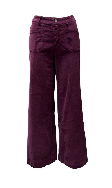 Pantalone palazzo camoscio-velluto