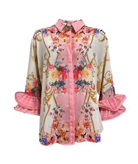 Camicia fantasia doppio polso