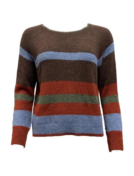Maglione riga larga