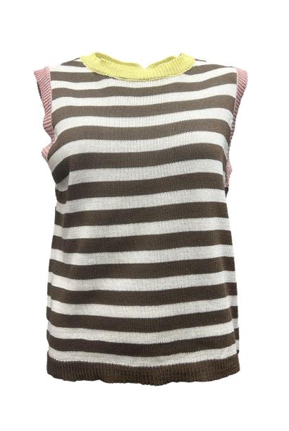 Gilet filo righe