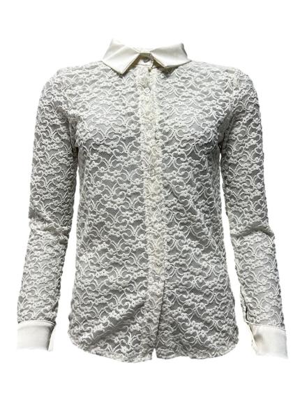Camicia pizzo-velluto