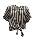 Camicia m/mk righe nodo
