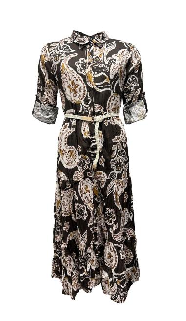 Abito cotone fantasia