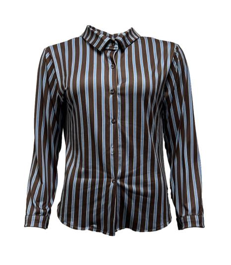 Camicia riga bicolore