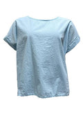Maglia squadrata bottoncini