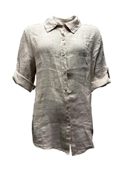 Camicia larga lino