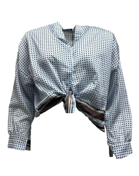 Camicia coreana pois e righe