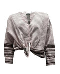 Camicia coreana pois e righe