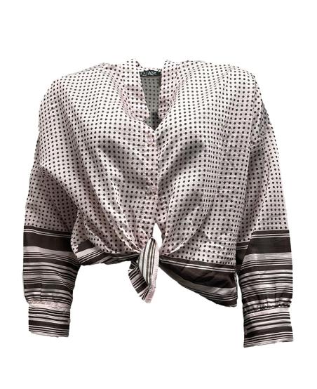 Camicia coreana pois e righe