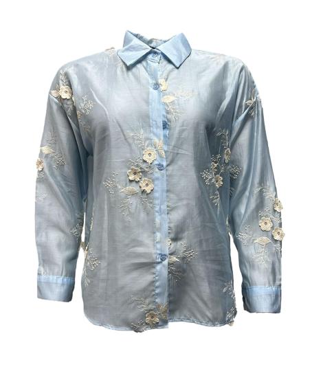 Camicia ricamo fiori