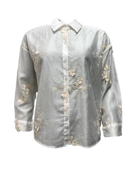 Camicia ricamo fiori