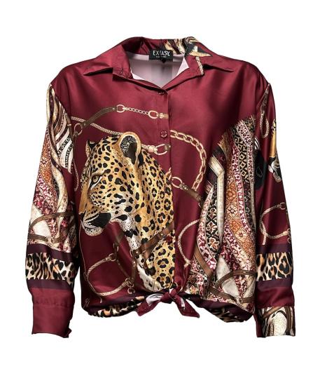 Camicia raso st. tigre