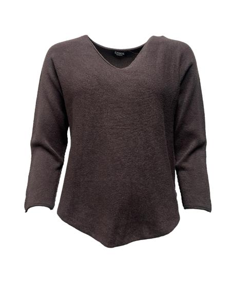 Maglia slime scollo V lana