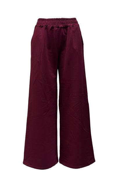 Pantalone tuta palazzo elastico