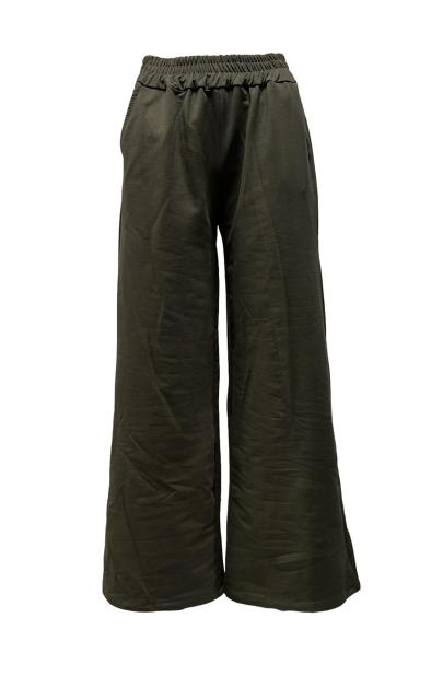 Pantalone tuta palazzo elastico