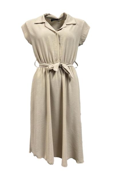 Abito camicia svasato