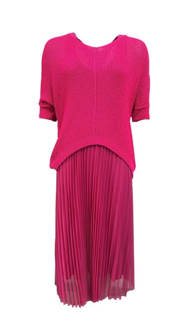 Set maglia filo e gonna