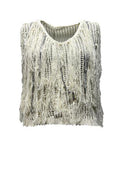 Canotta frange strass