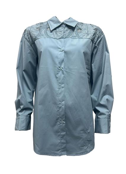 Camicia carrè ricamo