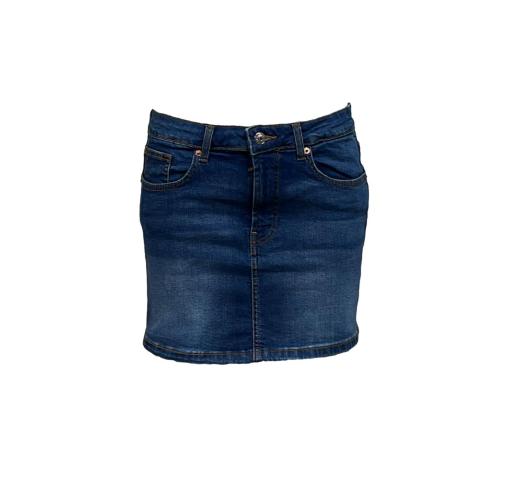 Minigonna jeans scuro