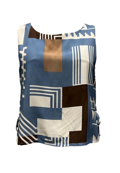 Top fiocchetti lato st. astratto