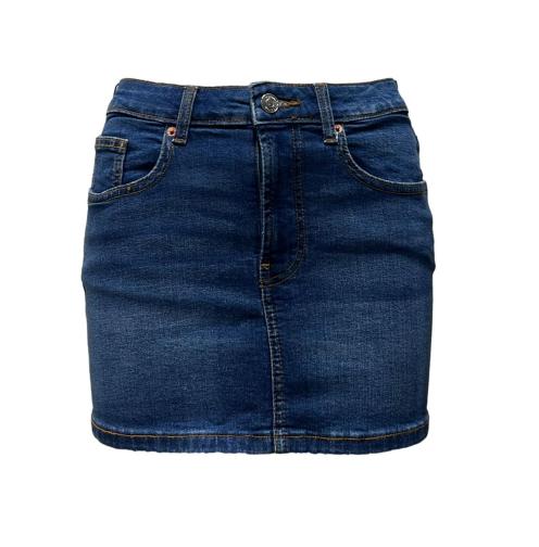 Minigonna jeans scuro